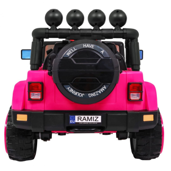 Auto Terenowe Full Time 4WD dla dzieci Różowy + Napęd 4x4 + Pilot + Audio LED + Schowek